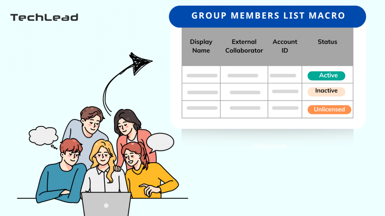 “Project manager filtering roles with Group Members List Macro to balance workload across Confluence teams